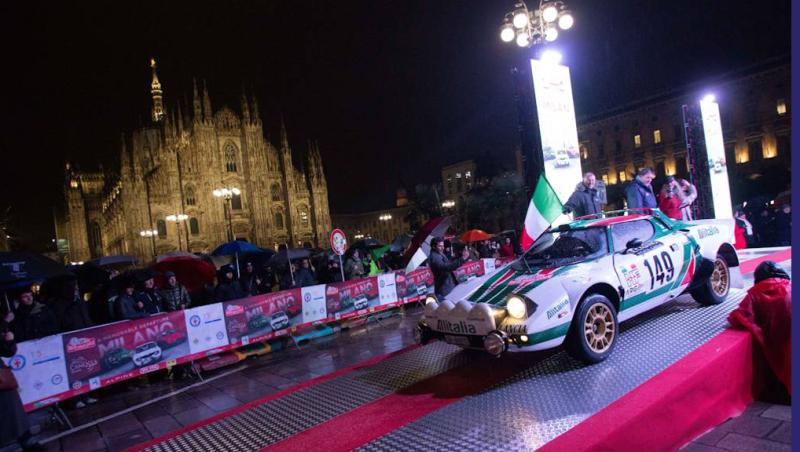 Rallye Montecarlo Historique al via da Milano